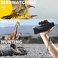 Vista 9 de Gosky Titan - Telescopio monocular 12X50 con soporte para smartphone - Alcance impermeable, antiniebla, resistente a golpes, prisma BAK-4 FMC