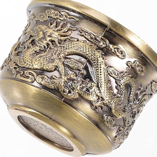 Miniatura 2 de Juego de 10 tazas chinas  Tazas de dragón y fénix de aleación de zinc para ceremonia de té Gongfu, decoración asiática del hogar y accesorios