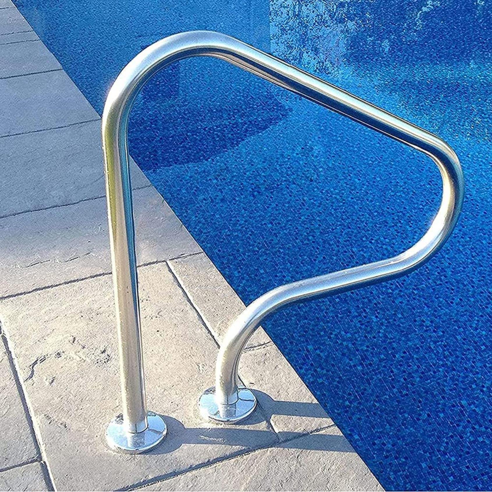 Main courante de piscine CNPRAZ en acier inoxydable 1mm pour terrasse creusée