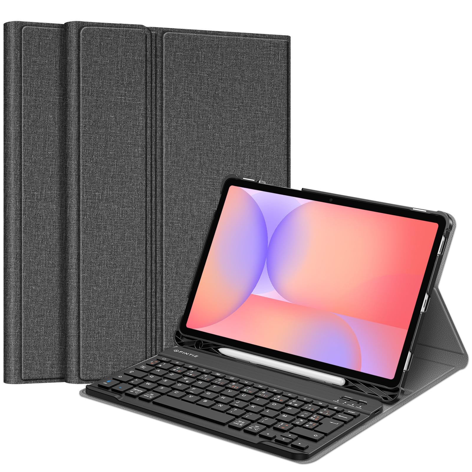 Clavier Multipositions Samsung Tab S10 Lite Étui Bluetooth Gris