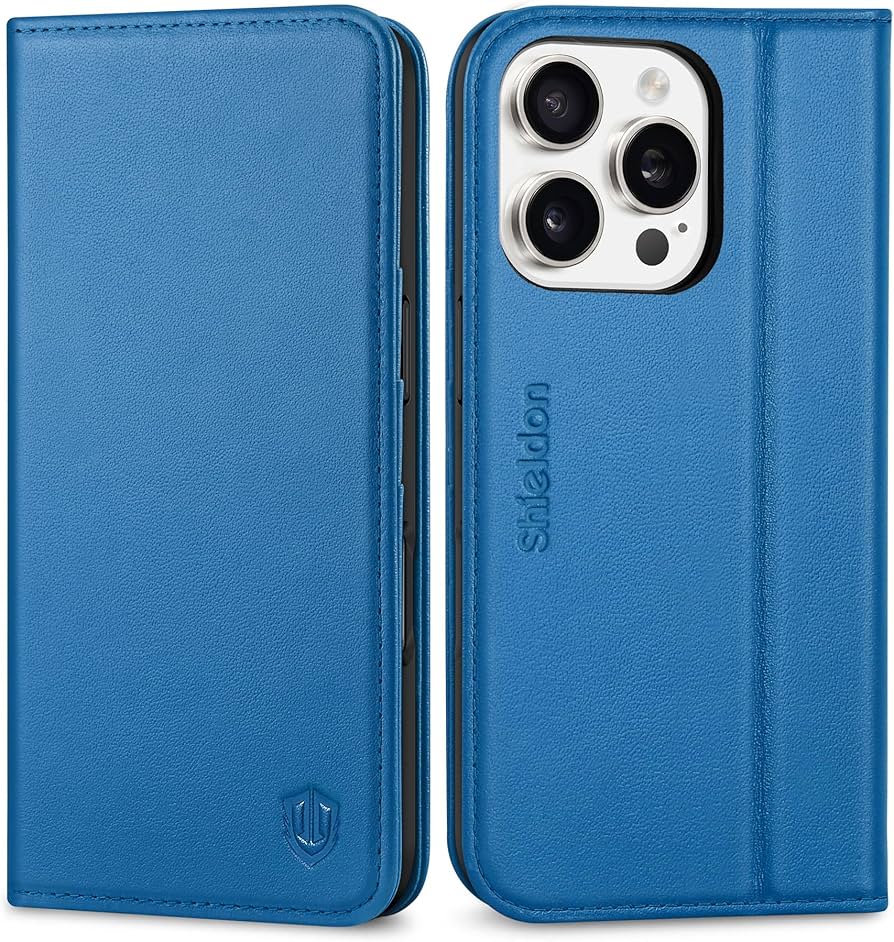 Amazon.co.jp: SHIELDON iPhone 16 Pro 対応ケース 手帳型 本革 あいふ