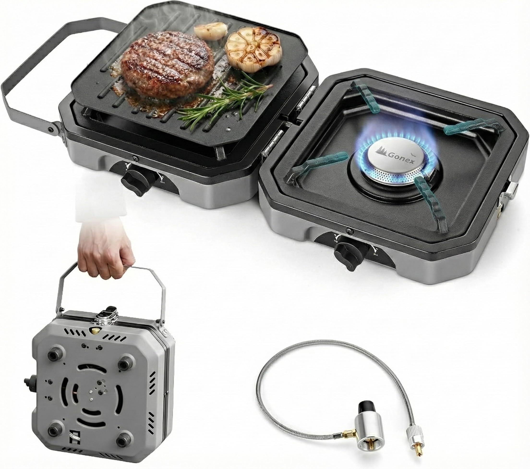 Photo 1 of Gonex 2-Burner Propane Camping Stove