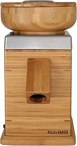 NutriMill Harvest Stone Grain Mill, 450 Watt - Silver