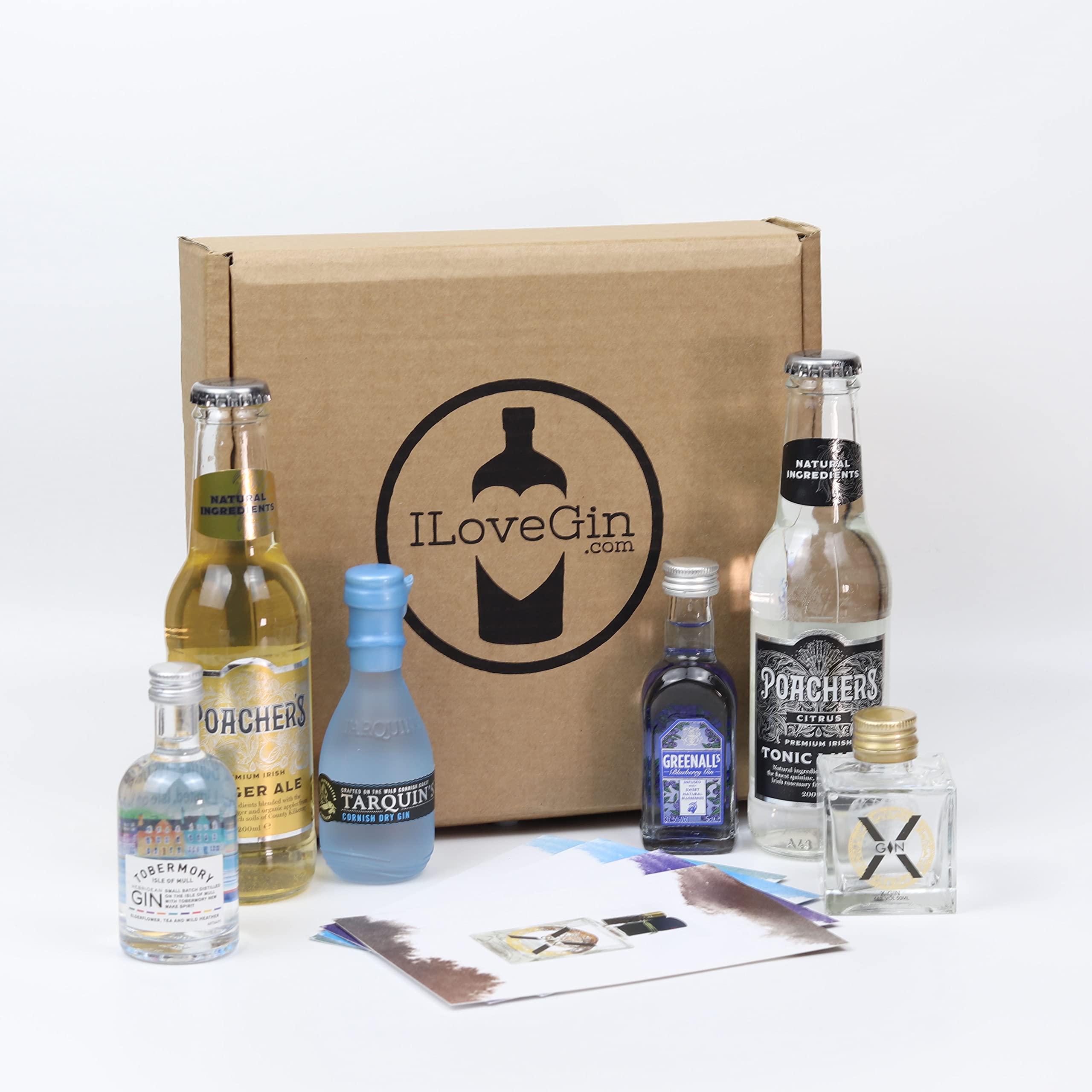 Buy Four Styles of Gin and Tonics Tasting Gift Set with randomly selected 5cl Miniature Gins
