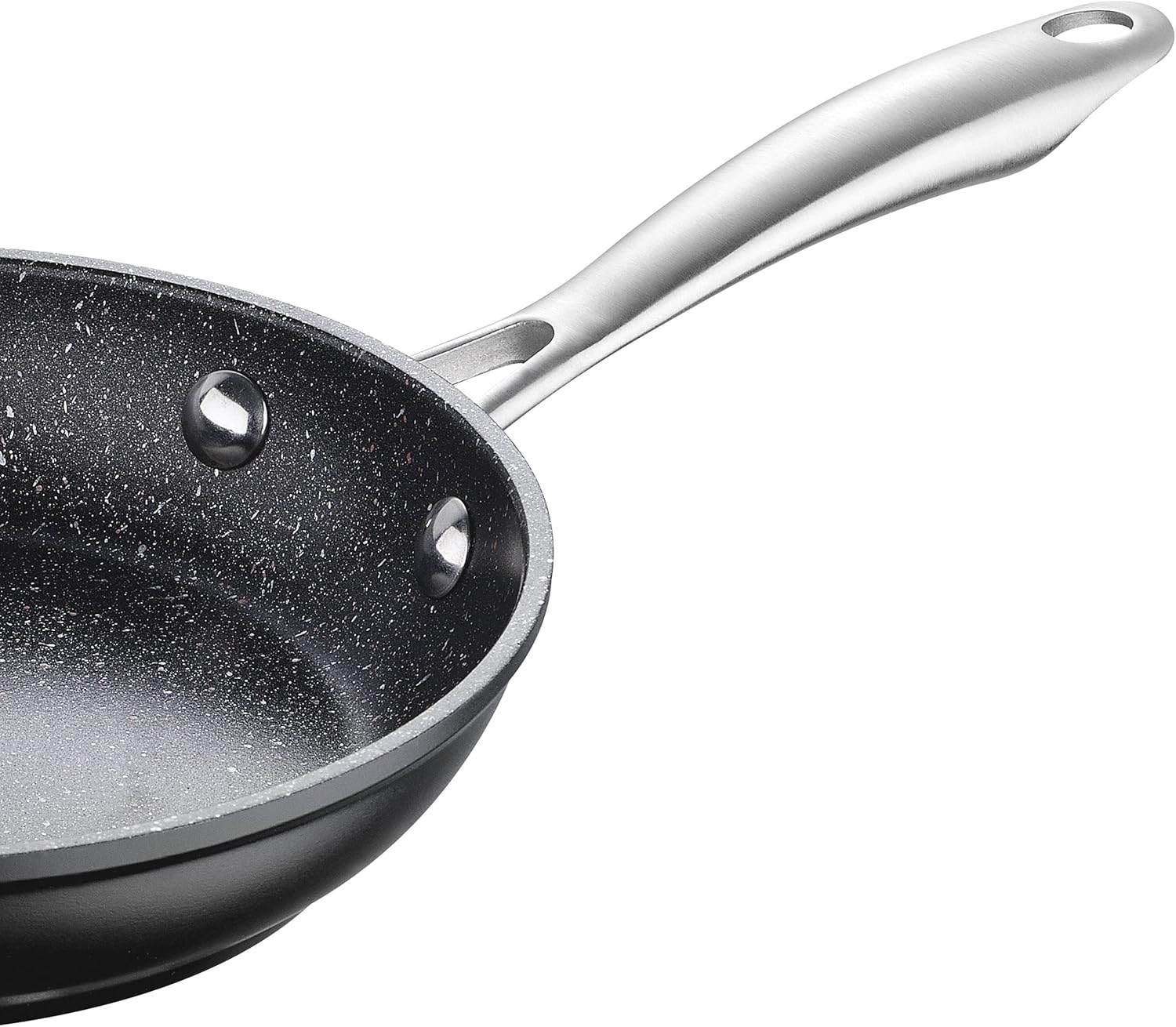 Diagram showing dimensions of MasterPRO fry pan