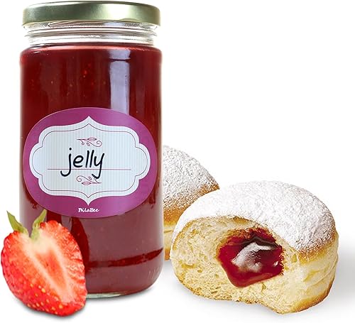 Miniatura 3 de DilaBee Tarros de vidrio de 12 onzas con tapas y etiquetas, paquete de 12 recipientes de almacenamiento de vidrio con tapas, perfectos para regalos,