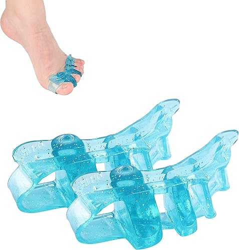 DR. JK- Separador de dedos de gel ToePal, ancho, 1 par, espaciadores de dedos, alisador de dedos, enderezador de dedos de martillo, esparcidor de