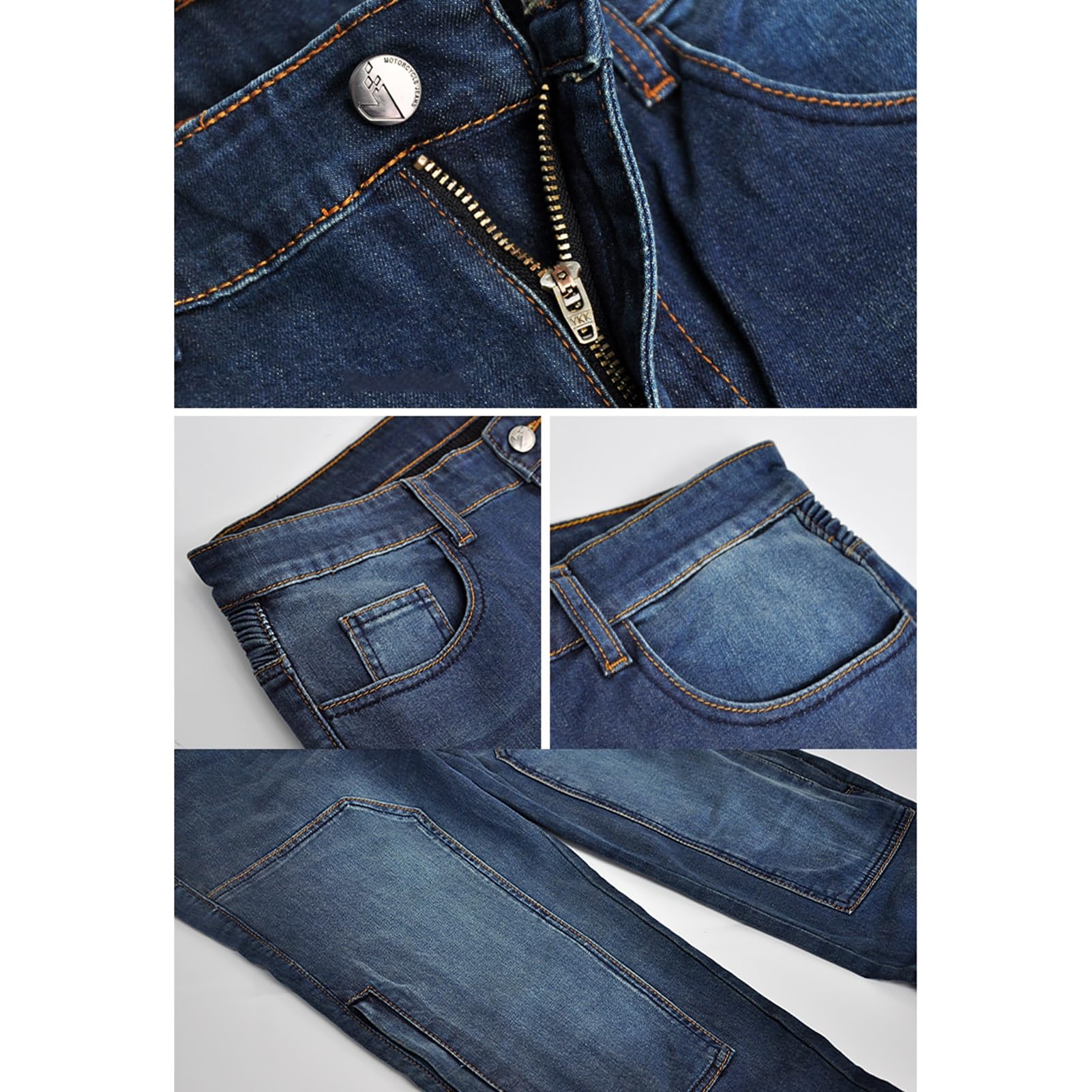 WESBR Pantaloni da Equitazione del Motocross da Donna/Uomo Pantaloni Motociclistici Lacrima -Tessuto Resistente/con Armatura CE Utilizzato for Motociclette, Sci, Avventura