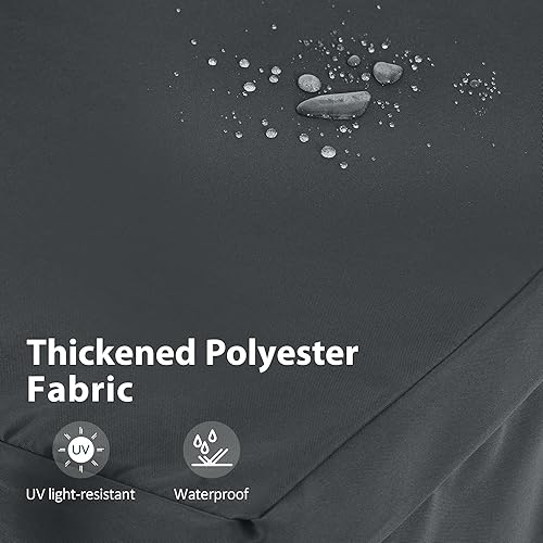 Miniatura 10 de MCombo Columpios de patio de 3 asientos con marco de acero resistente a la intemperie, toldo ajustable, columpio reclinable para porche al aire