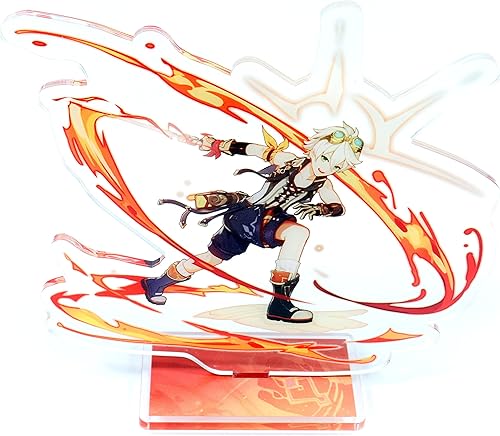 Generic HMPAIMON Genshin Impact Personaje Acrílico Periférico Juego Póster Figura de Pie Decoración de Mesa Periférica Bennett