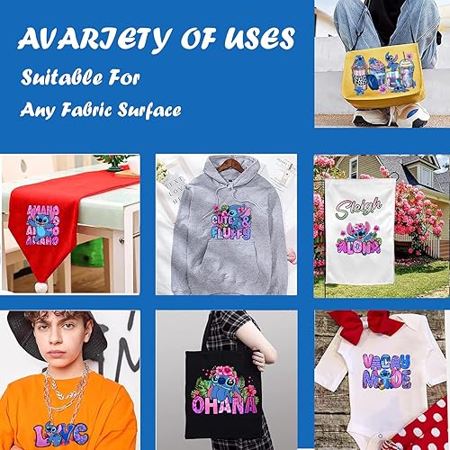 Miniatura 4 de 8 hojas de calcomanías de transferencia para planchar de Navidad para camisetas, diseño de dibujos animados de Navidad, transferencia de calor,