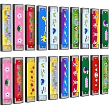20 Pcs Harmonica for Kids Birthday Party Favor Musical Instrument, Return Gift Cartoon Double Row Harmonica Bulk Toy for Kids Party Favors Goodie Bags Stuffers &amp; Operation Christmas Child Items