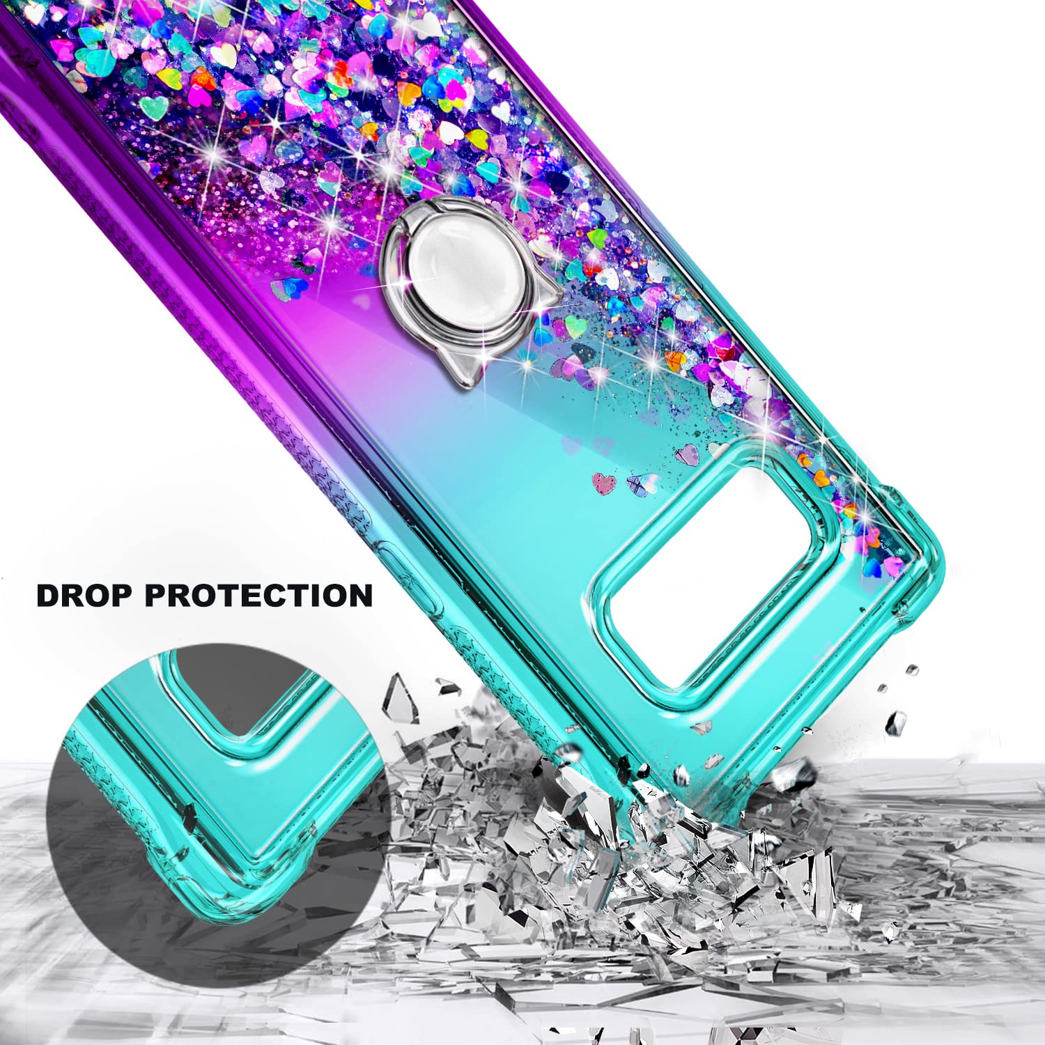 Amazon.com: NZND Case for Samsung Galaxy Note 8 with Ring Holder