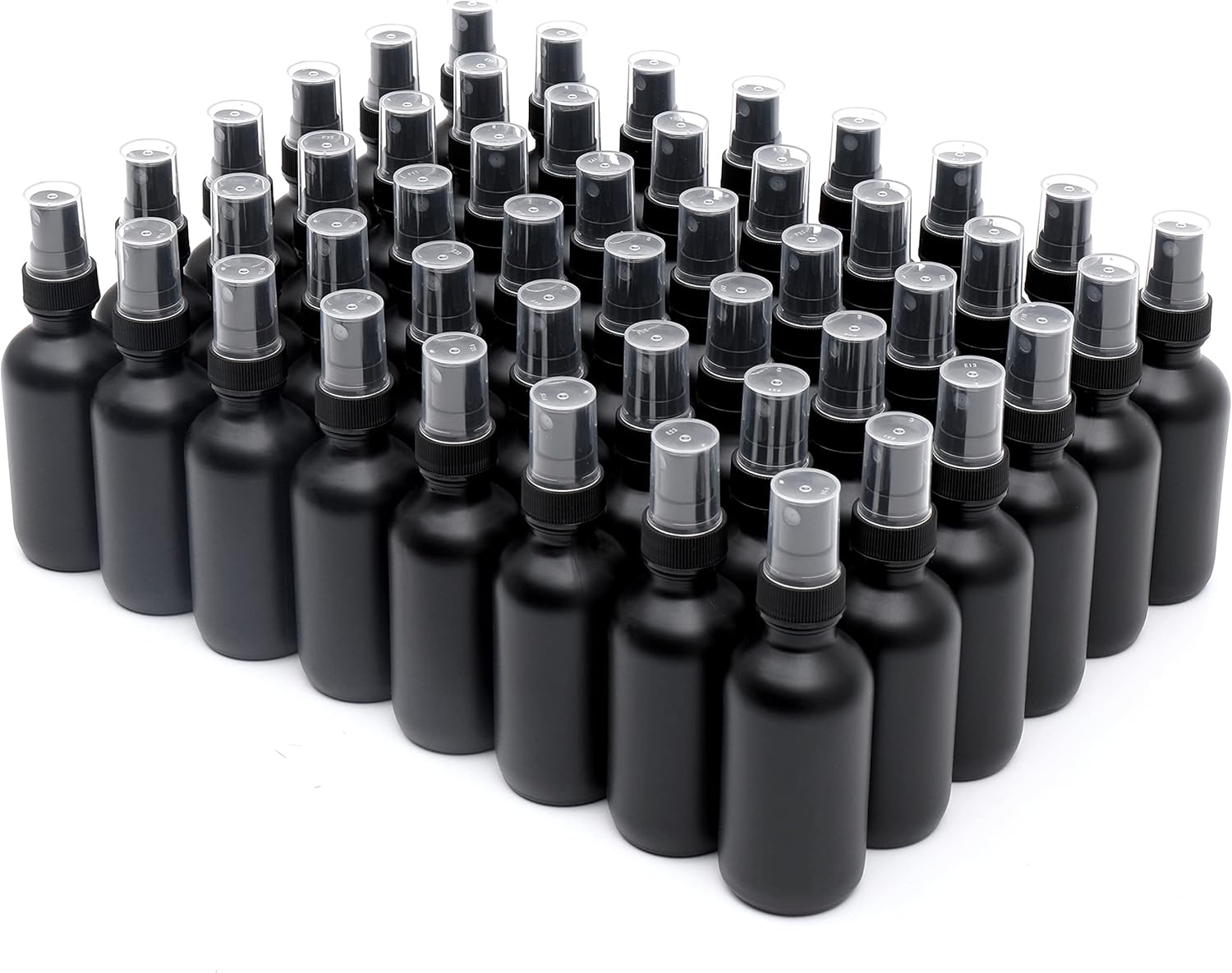 Amazon.com: NOOEEISS Frosted Black Glass Small Spray Bottle 2 oz 48 ...