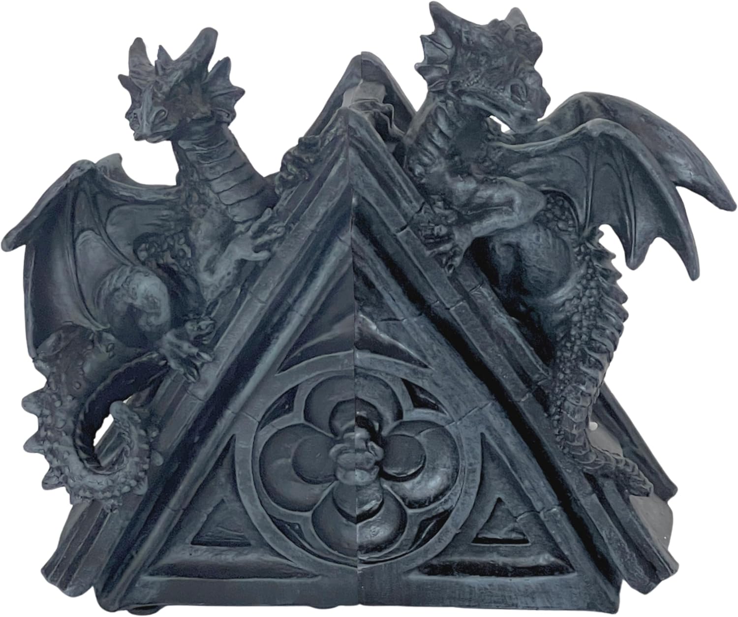 Bellaa Gothic Dragon Stone Finish Medieval Bookends