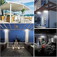 Vista 7 de JACKYLED Paquete de luz solar de doble cabezal y luz colgante solar de una sola cabeza