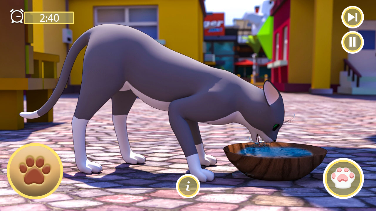 My Cat Cute Simulator Game Cat and Dog Virtual Pet Free Game For Kids