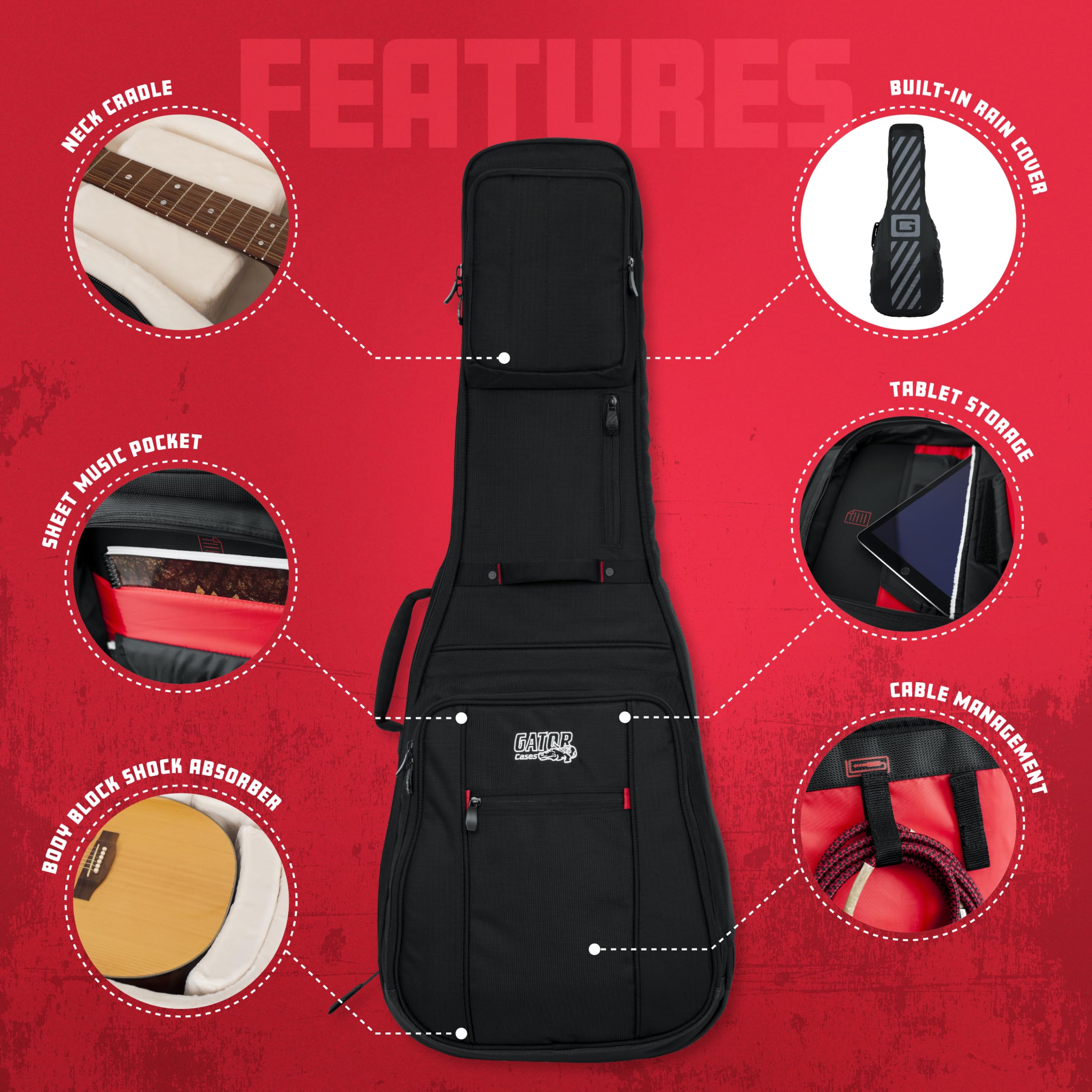 GATOR Pro-Go Series １本用ケース Amazon.com: Gator Cases Pro-Go Series Ultimate Guitar Gig Bag