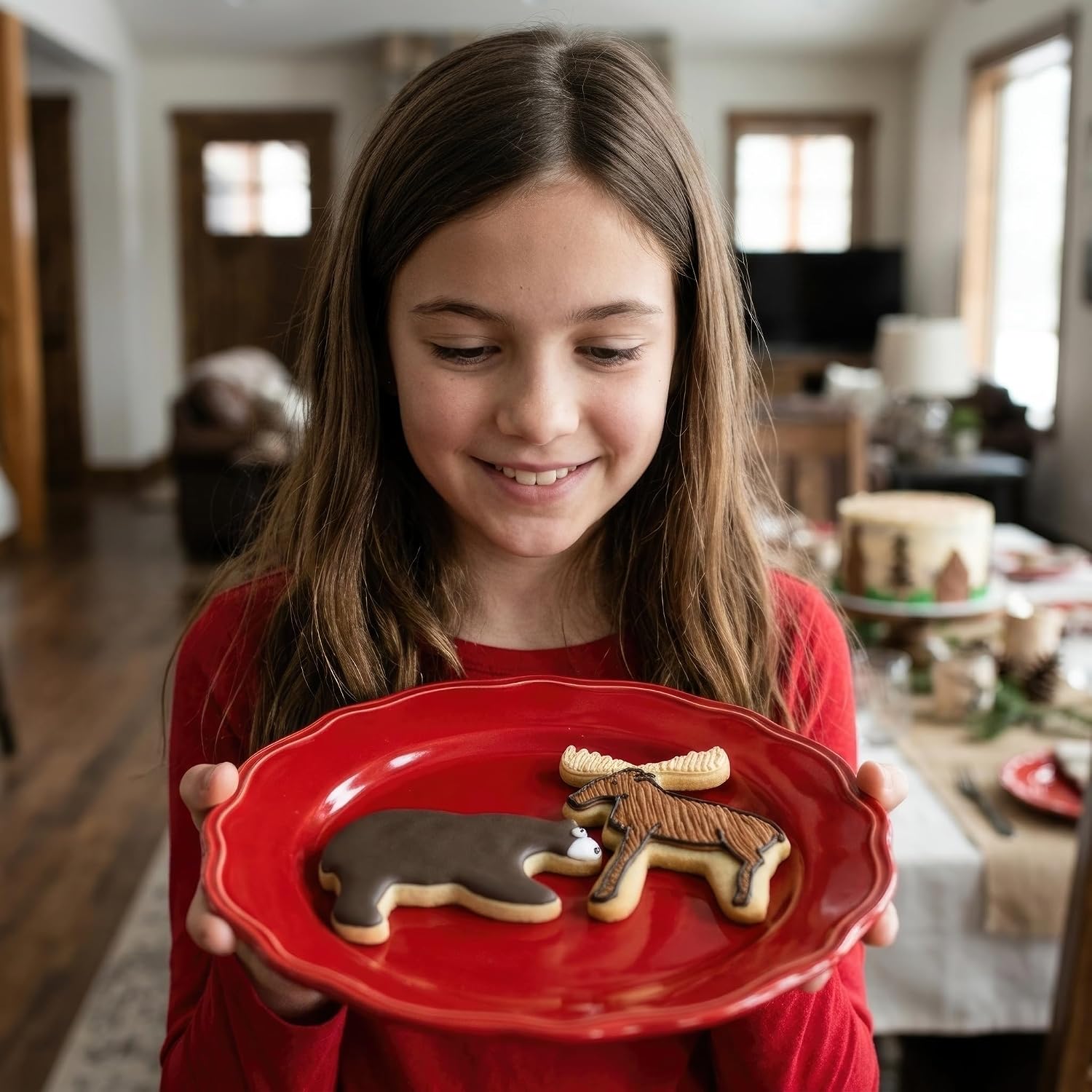 Ann Clark Mountain Wildlife Cookie Cutter Set of 2, Made in USA image 2