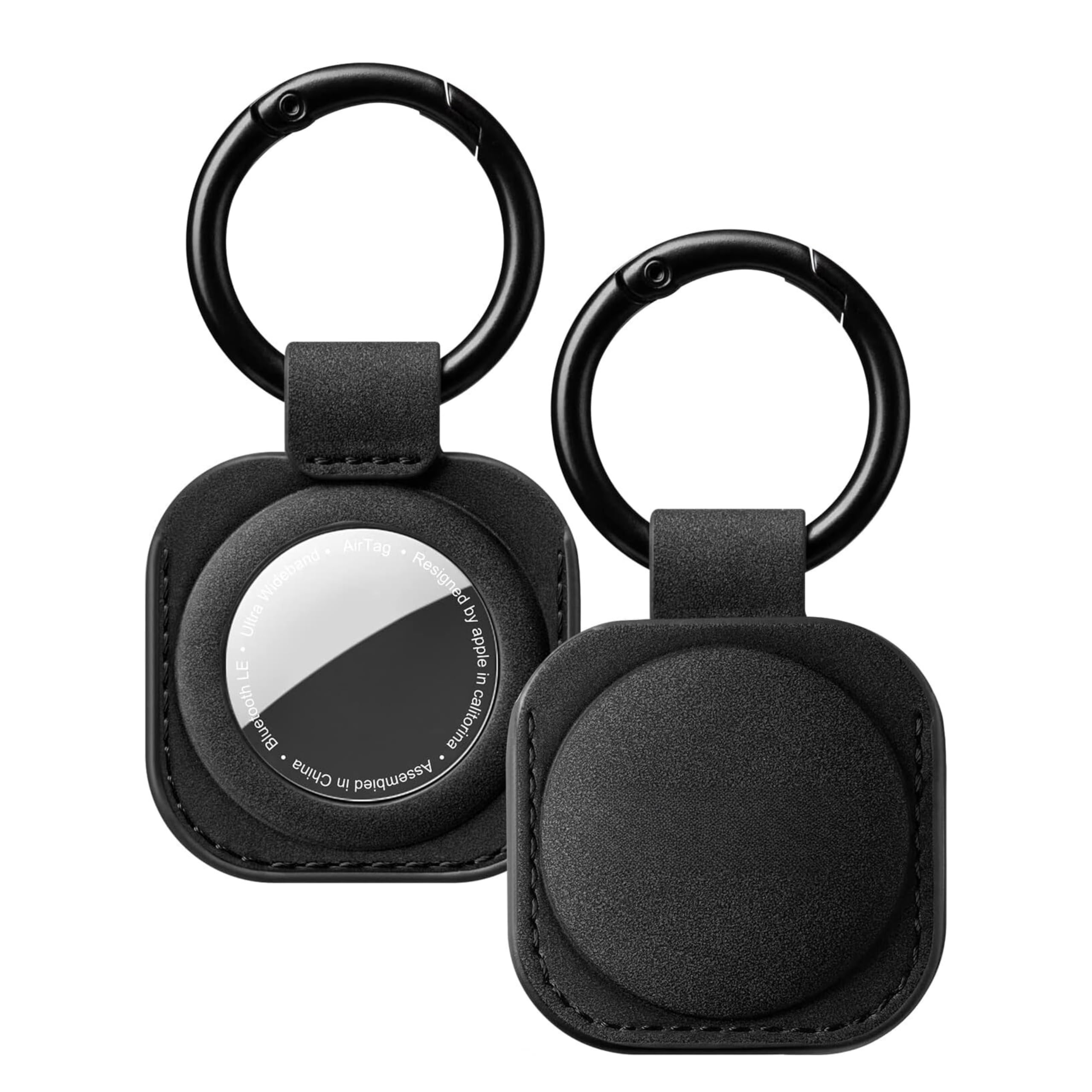 OUTERHIT AirTag Leather Protective Keychain Case for Keys, Bags, Luggage, Pet Collars - Anti-Lost and Scratch-Resistant Design for Apple AirTags 2021 (Black) (B0DFGR8ZMX) Amazon Price History, Amazon Price Tracker