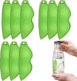 Beans-Shaped Bottle Cleaning Sponge, Magic Beans Bottle Cleaner, Beans Bottle Cleaning Sponge, Bean Bottle Cleaner, Bottle Cleaning Peas,Water Bottle Pea Pod Cleaner, Cleaning Beans (9 PCS)