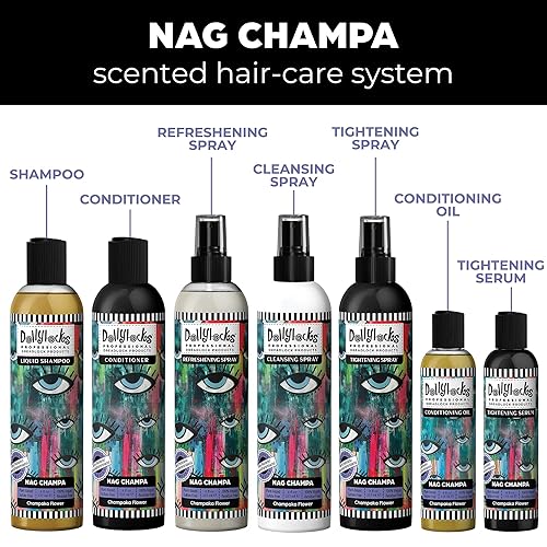 Miniatura 5 de Dollylocks Champú líquido Limpiador a base de plantas, sin residuos para rastas, pH equilibrado y vegano (aroma Nag Champa, 8 onzas)