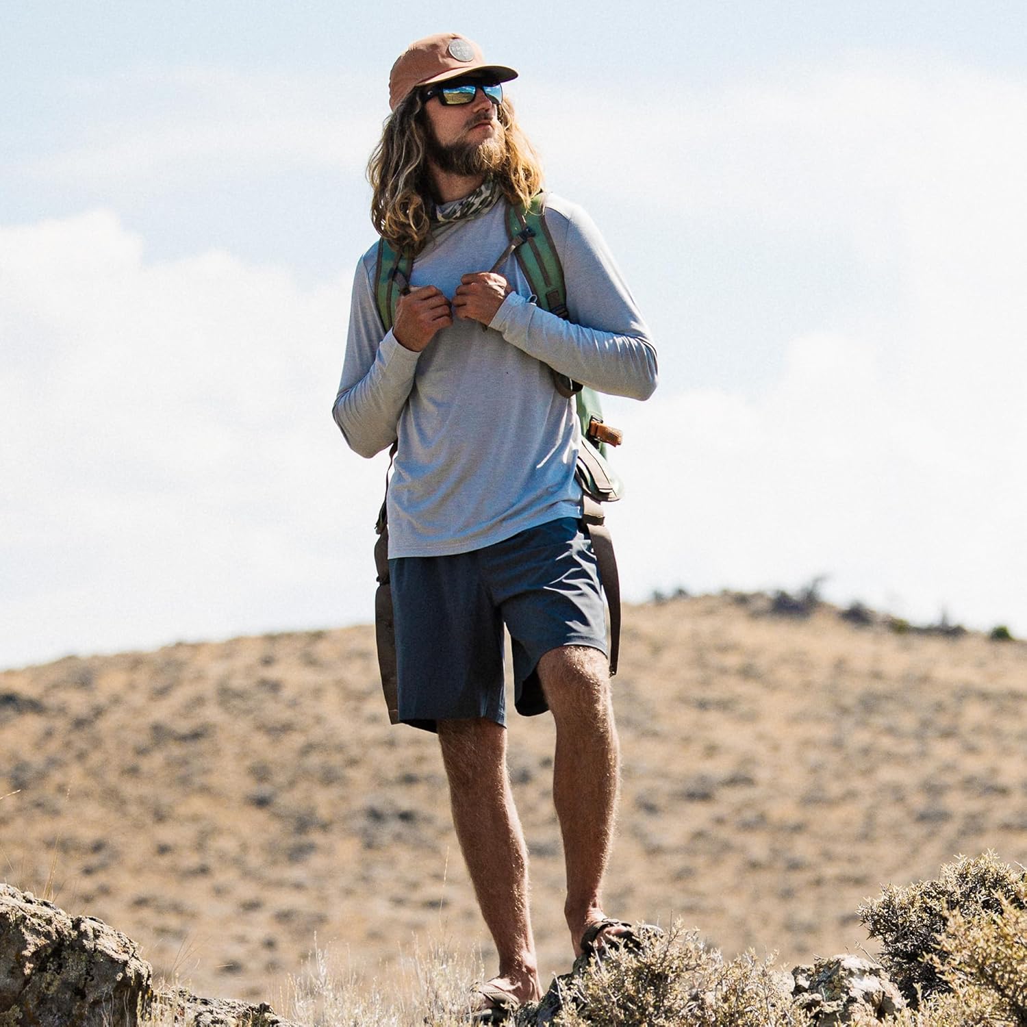 Free Fly Men's Breeze Short - 8" Inseam, Quick-Dry Lightweight Active Shorts for Men, UPF 50+ Sun Protection - Blue Dusk II, Medium - Image 4