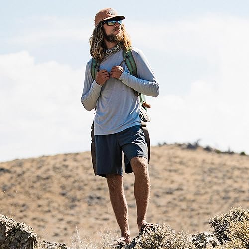 Miniatura 4 de Free Fly Pantalones cortos Breeze para hombre, entrepierna de 8 pulgadas, de secado rápido, ligeros, con protección solar UPF 50+