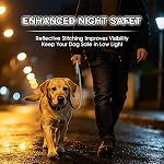 Reflective Long Dog Leash 33ft Long Line Dog Lead with 360° Swivel Clip, Training Traction Rope, Tangle-Free Yard & Recall Large –Purple