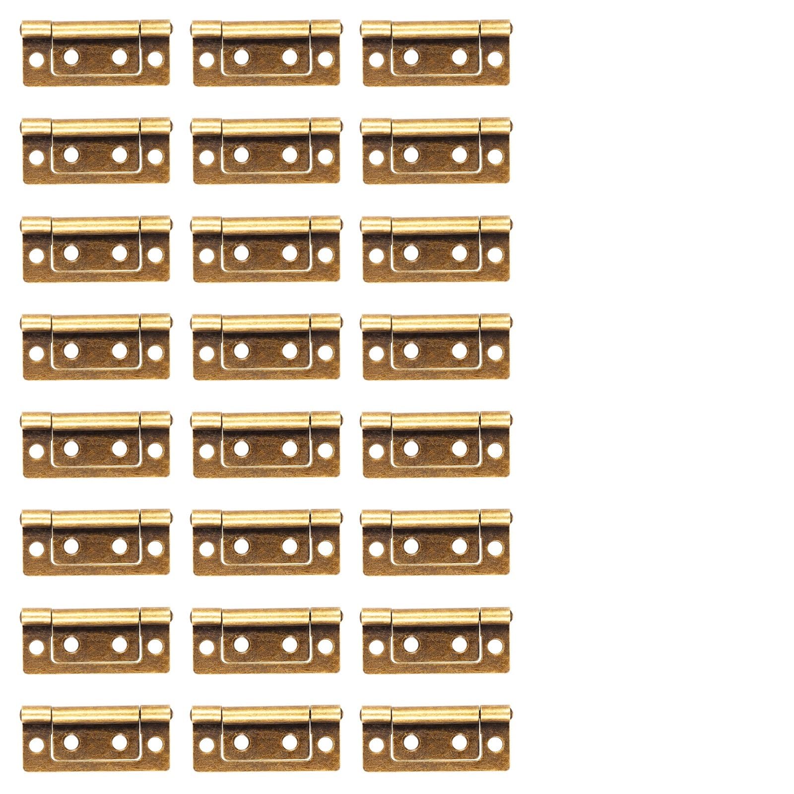Kdhcvkz Bronze 25Pcs 25Pcs Door Hinge Cabinet Drawer Hinge For Wooden Doors Windows(Bronze 25Pcs)