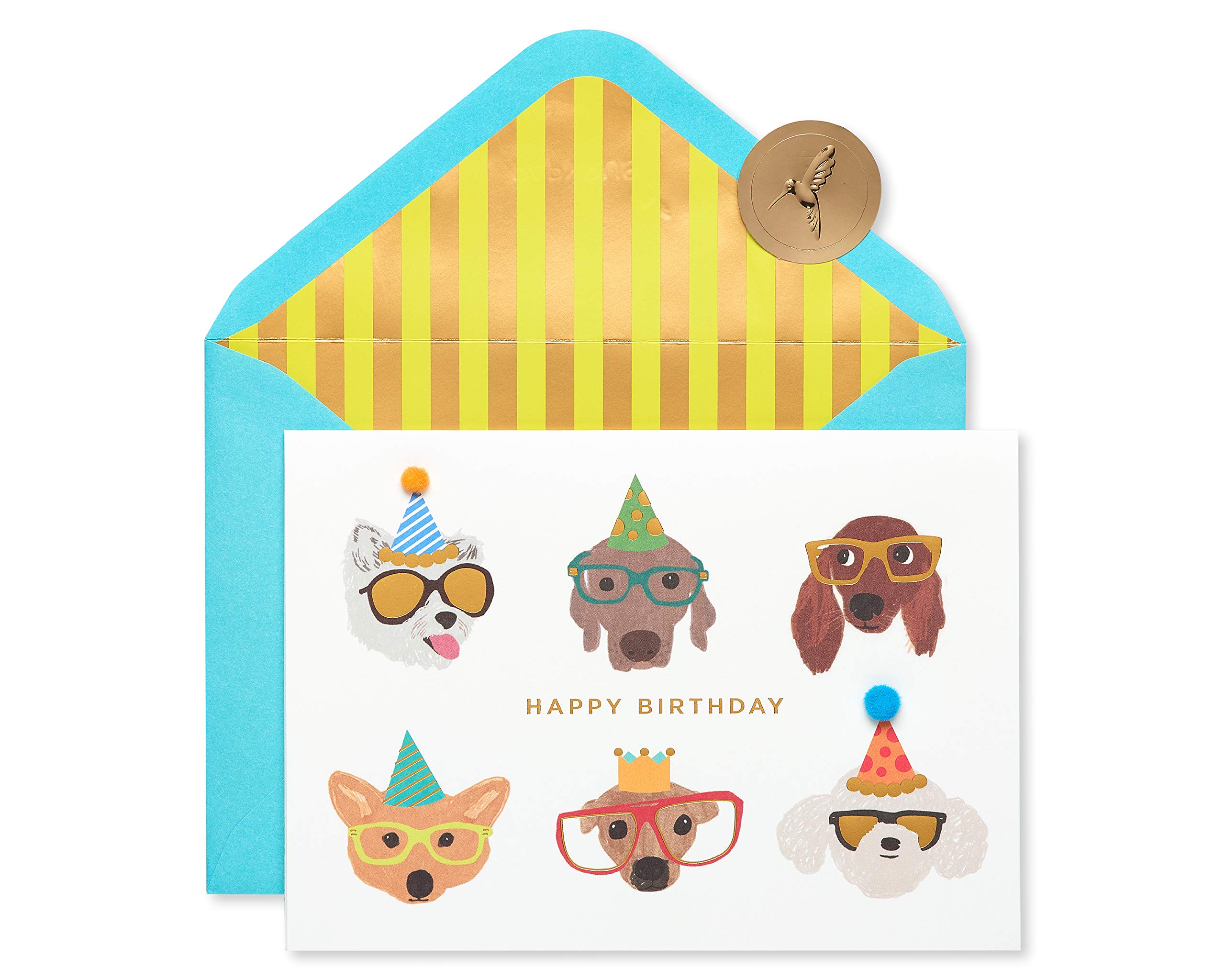 Papyrus Birthday Card (Dogs with Glasses)