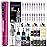 Wormhole Tattoo Gun kit Wireless Tattoo Kit Complete Wireless Tattoo Pen Kit 1,000mAh Battery Capacity with Regular & UV Fluorescent Tattoo Ink Tattoo Supplies for Eyebrow