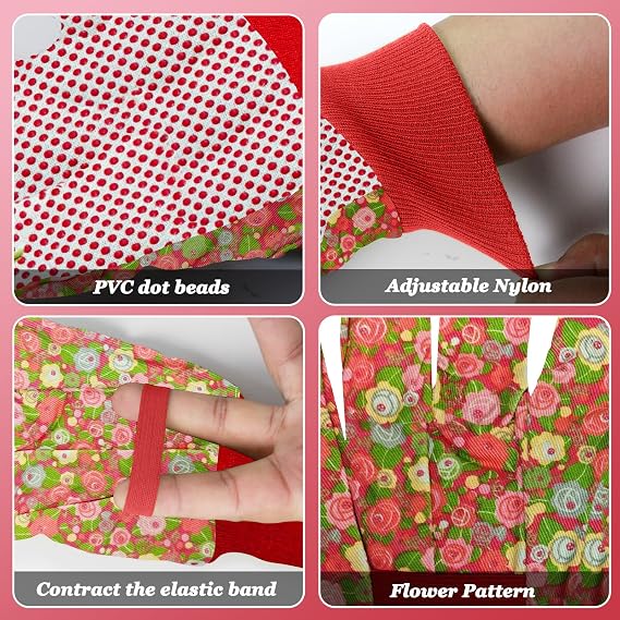 Women's Gardening Gloves Weeding and Thorn Resistant Work Gloves for Digging Planting Pruning Raking-Grown