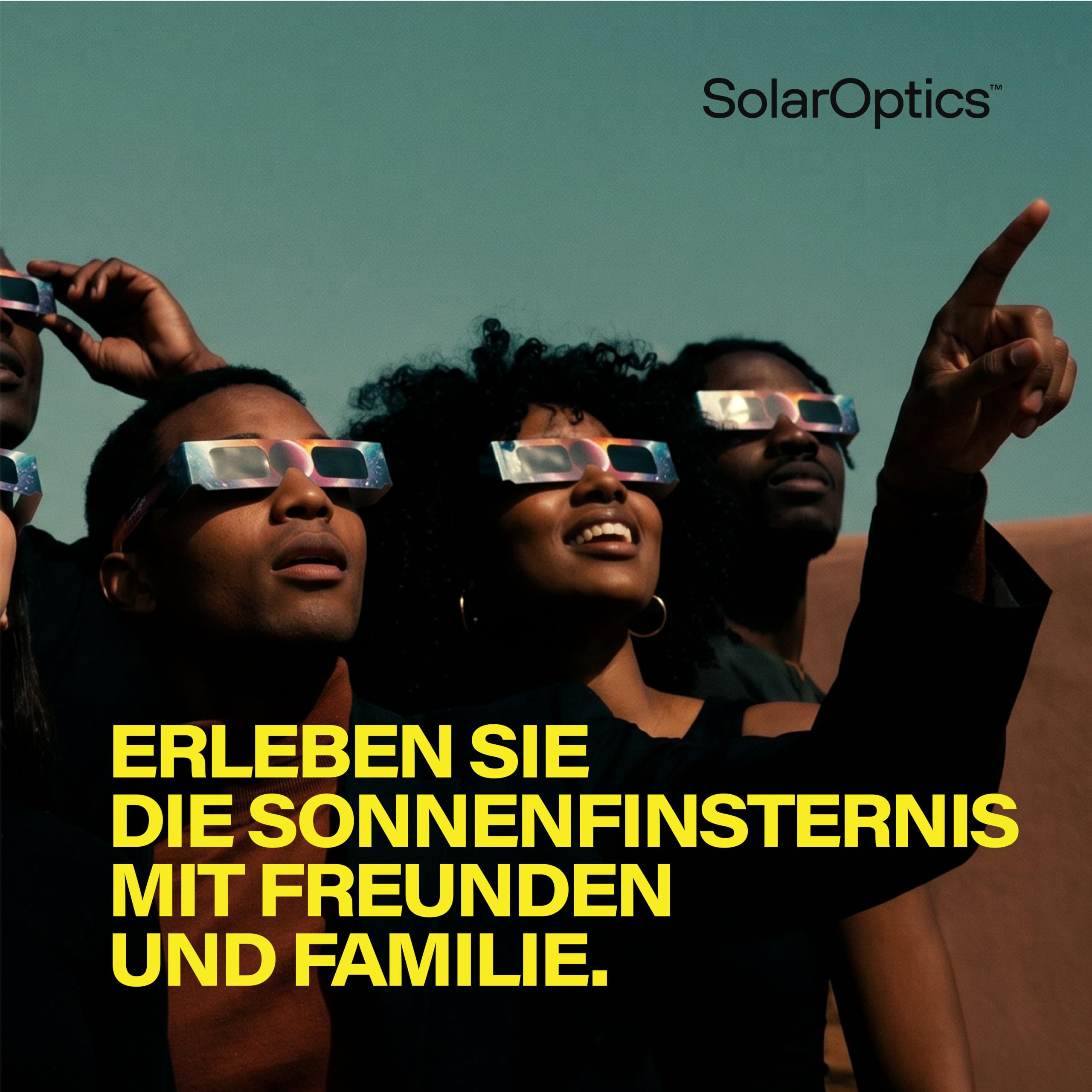 Sonnenfinsternisbrille 5er-Pack mit Handy-Filter – ISO 12312-2 & CE-zertifiziert, Sichere Sonnenbeobachtung + 2 Smartphone Filter Set, Sonnenfinsternis 2026