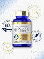 Vista 5 de Carlyle Glucosamina condroitina MSM 250 mini tabletas Fórmula avanzada con cúrcuma Sin OMG, sin gluten