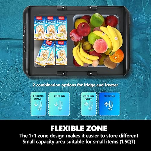 Miniatura 3 de EUHOMY Refrigerador de 12 voltios, congelador portátil de 19 cuartos de galón (18 L), enfriador eléctrico de -4   68 , refrigerador de coche de 12