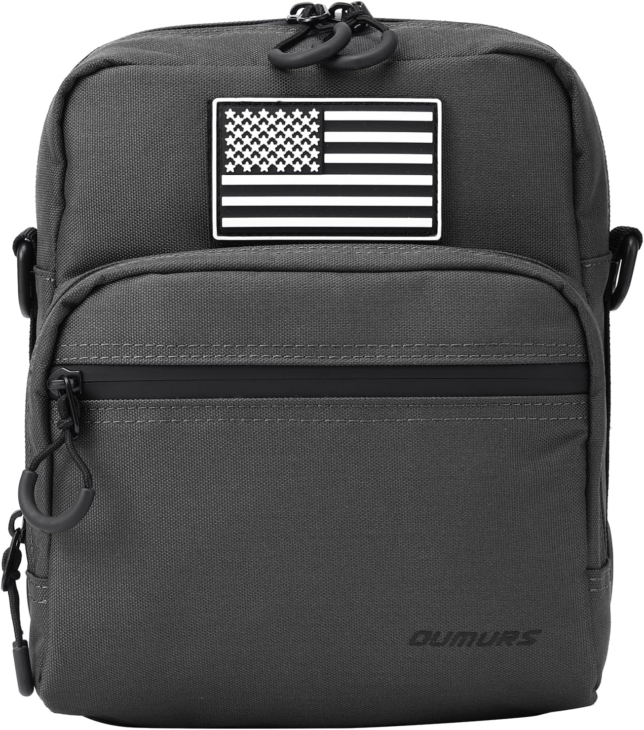 Oumurs Motorcycle Handlebar Bags,600D Nylon Water-resistant Universal Bar bag American Flag Sissy Bar Bag Front Fork Storage Accessory Bag, For Softail Dyna Sportsters Dirt Bike Scooter E-bike Bicycle