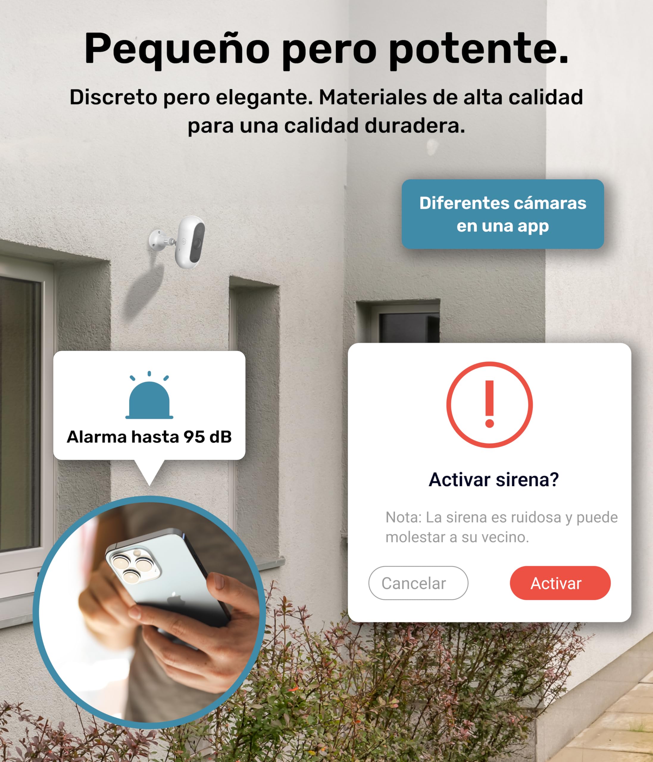 PetTec® CAM Free - Cámara Inalámbrica para Mascotas con App [SIN SUSCRIPCIÓN] - para Gatos y Perros, Interior/Exterior - Detección de Movimiento, Función de Voz - Batería hasta 9 Meses sin Cargar