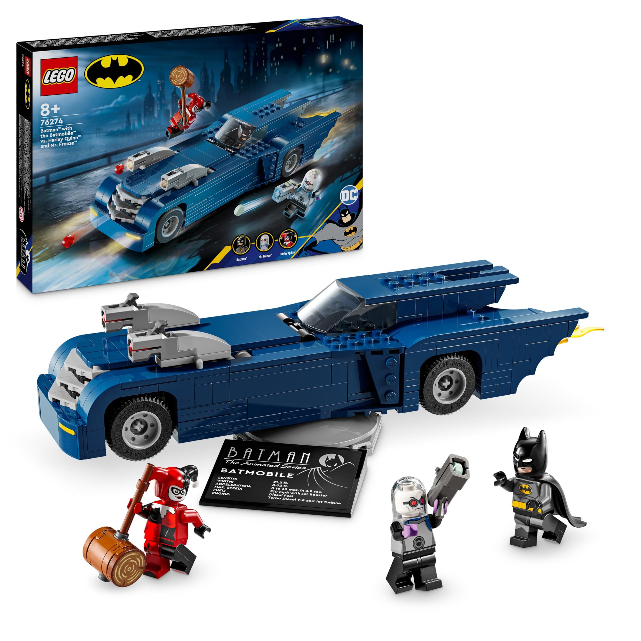 LEGO DC Batman: Batmobile ile Batman, Harley Quinn ve Mr. Freeze'e