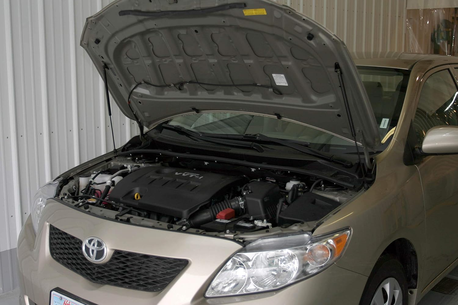 Redline Tuning 21-27014-03 Hood Quicklift Elite System Compatible with Toyota Corolla 2009-2013 (Stainless Steel Struts)