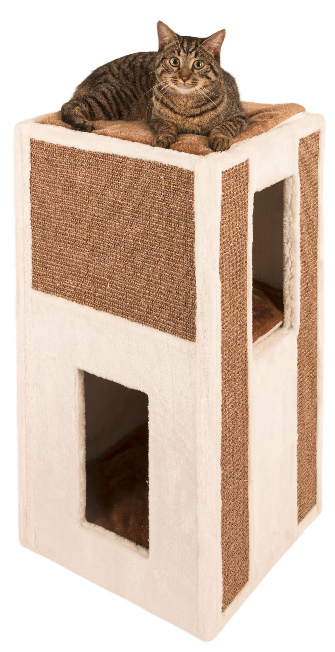 Kerbl Pet 81551 Kratztonne Galina, 40 x 40 x 78 cm, weiß