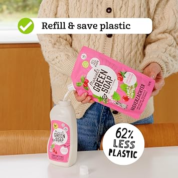 Marcel's Green Soap - Fabric Softener Refill Patchouli & Cranberry - Microplastic-free formula - Vegan - Packaging recyclable - 30 washes - 750 ml