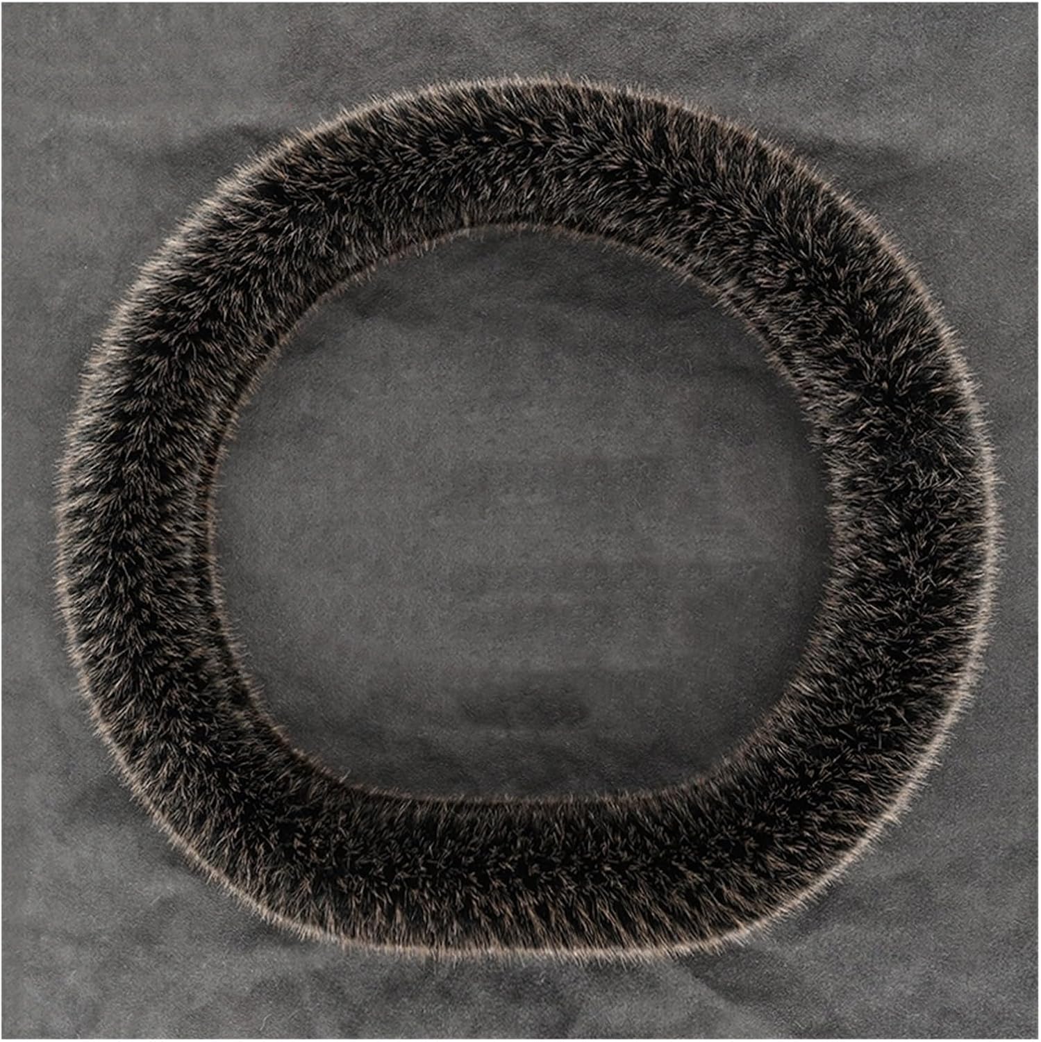 Car Steering Wheel Cover for D Type Car Steering Wheel Cover Plush Car Accessories Soft and Cozy with Strong Grip (Color : 1#)