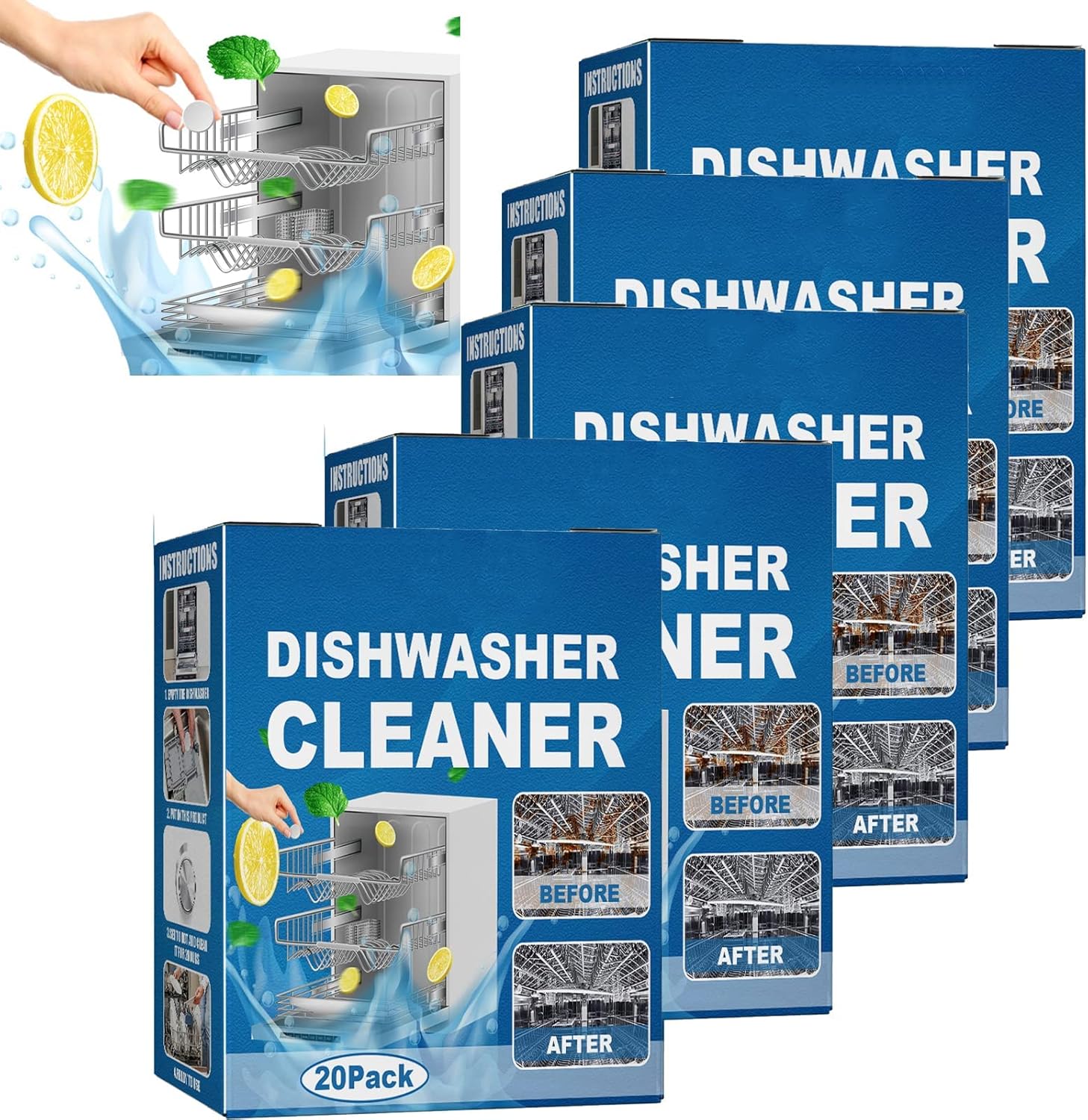 Fuugu Dishwasher Tablets, Fuugu Dishwasher Cleaning Tablets