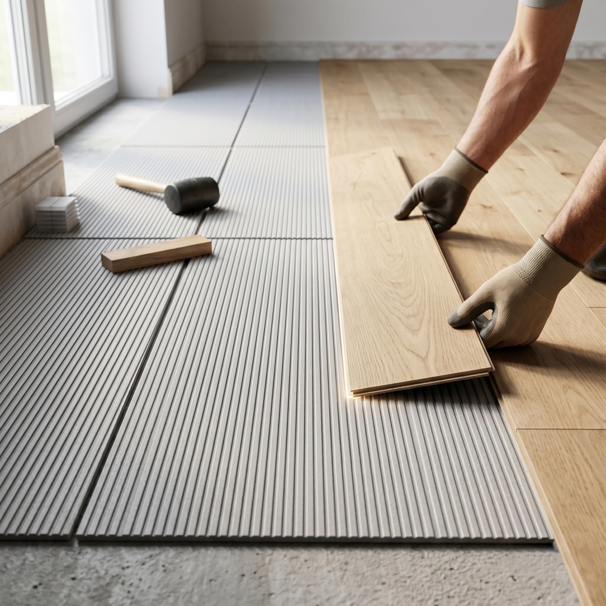 BirnePower Premium Trittschalldämmung 5mm Grau, 60 m² Großprojekt-Set (120 Platten), XPS Unterlage für Laminat & Parkett, Dämmplatten 1m x 0,5m, Maximale Wärmedämmung, Höchster Bodenausgleich