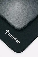 Titorion Mouse Pad Gamer 49x42 Poron/Control Profissional Deskpad Premium Preto Vermelho Para Mouse (Preto)