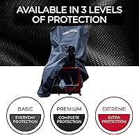Vista 2 de Tough Cover Cubierta para soplador de nieve 600D impermeable al aire libre, cubierta resistente para quitanieves, ajuste universal para EGO, Honda