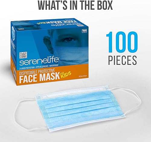 Miniatura 4 de Mascarillas desechables para el hogar y la oficina, filtro de 3 capas cómodo y transpirable.