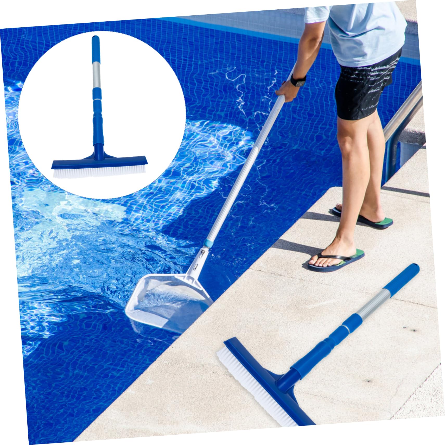Hemobllo Cepillo De Limpieza De Piscinas para Azulejos y Paredes De Cepillos para Limpiar Piscinas Suministros De Limpieza