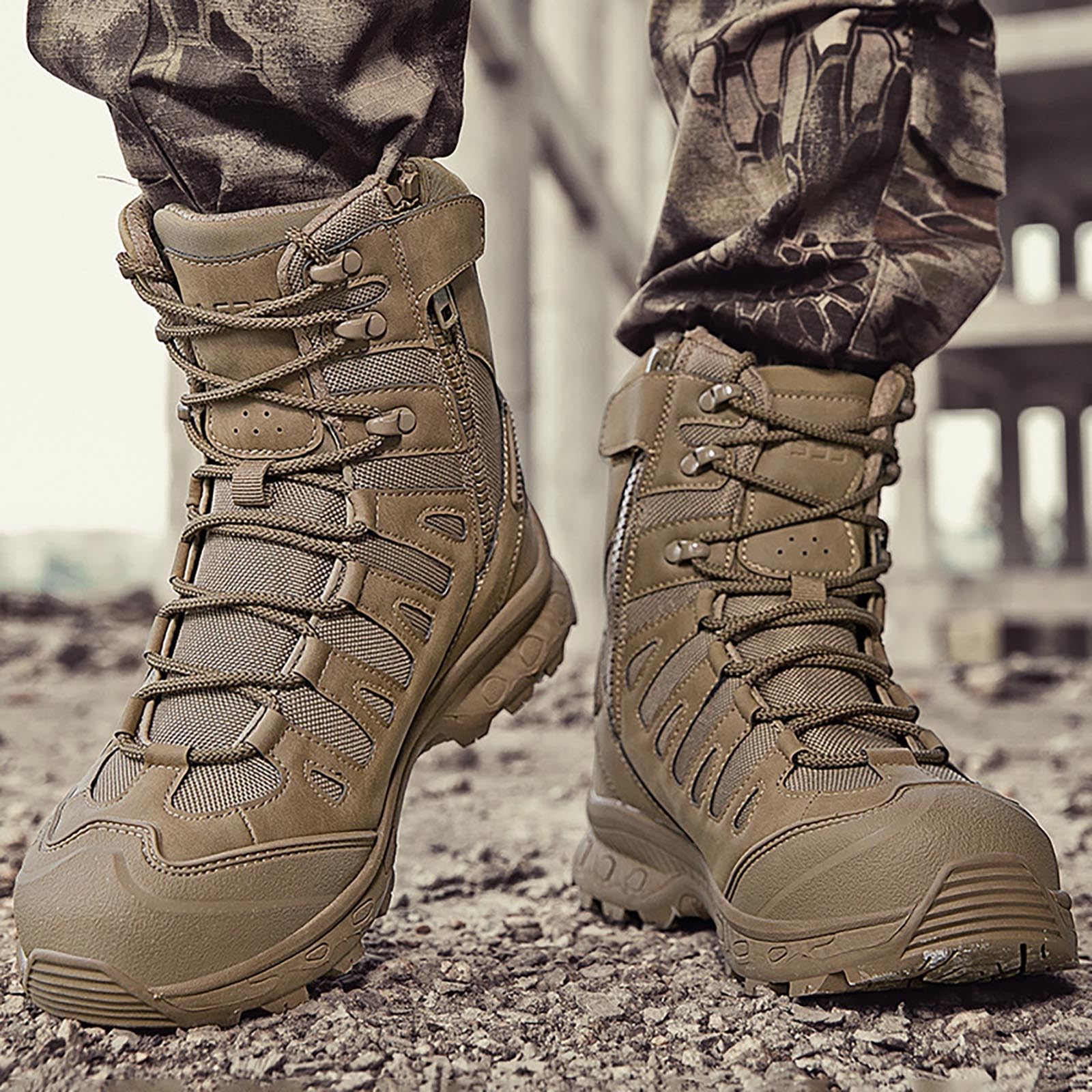 Generisch 2026 Sneaker Herren Neuheiten Mid Top Strapazierfähige Stiefeletten Herren Outdoor Bergsteigen Wanderschuhe Camping Reiten Wandern Vielseitige Stiefel